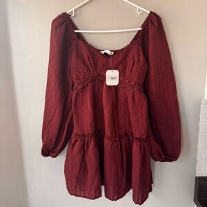 NWT, Altar'd State Burgundy Dress
